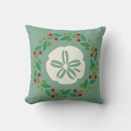 Sand Dollar Seashell Kerstkrans Kussen