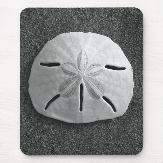 Sand Dollar Seashell Zand Beach Mousepad Muismat (Voorkant)
