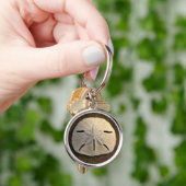 Sand Dollar Seashell Zand Beach Sleutelhanger (Hand)