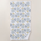 Sand Dollar Seashells Beach Patroon Strandlaken (Voorkant)