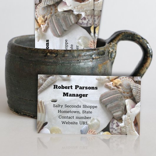 Sand Dollar Seashells Visitekaartjes Contactkaartje