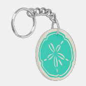 Sand Dollar Sleutelhanger - Aanpassen Terug (Voorkant Links)