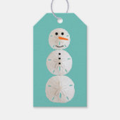 Sand Dollar Snowman Cadeaulabel (Voorkant)