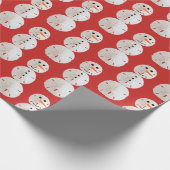 Sand Dollar Snowman Cadeaupapier (Hoek)