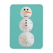 Sand Dollar Snowman Magneet (Verticaal)