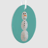 Sand Dollar Snowman Ornament (voorkant)