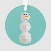 Sand Dollar Snowman Ornament (achterkant)