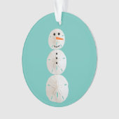 Sand Dollar Snowman Ornament (voorkant)