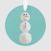 Sand Dollar Snowman Ornament (voorkant)