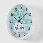 Sand Dollar Starfish Coastal Beach Wood Name (Hoek)