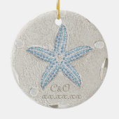 Sand Dollar Starfish Gem Ornament (Achterkant)