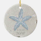 Sand Dollar Starfish Gem Ornament (Achterkant)