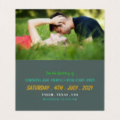 Sand Dollar, Starfish, Seahorse Save the Date Card Visitekaartje (Binnenkant ongevouwen)