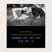 Sand Dollar, Starfish, Seahorse Save the Date Card Visitekaartje (Binnenkant ongevouwen)