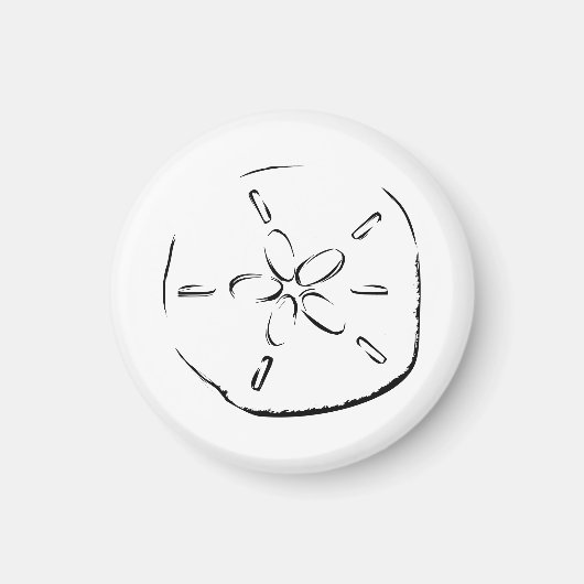 Sand Dollar Tekening Magneet (Voorkant)