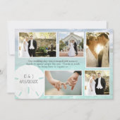 Sand Dollar Vijf Foto's Weddenschap Hartelijk dank Bedankkaart (Voorkant)