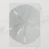 Sand Dollar Wedding Fan Program Paper Programmakaart (Achterkant)