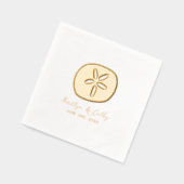 Sand Dollar Wedding Folie Servetten (Links)