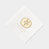Sand Dollar Wedding Folie Servetten (Rechts)