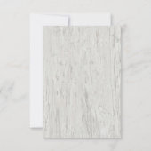 Sand Dollar Wedding Rustic Beach Driftwood RSVP (Achterkant)