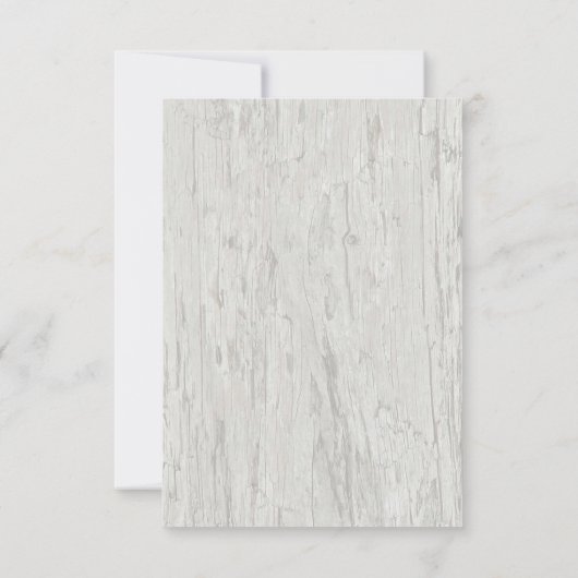 Sand Dollar Wedding Rustic Beach Driftwood RSVP (Achterkant)