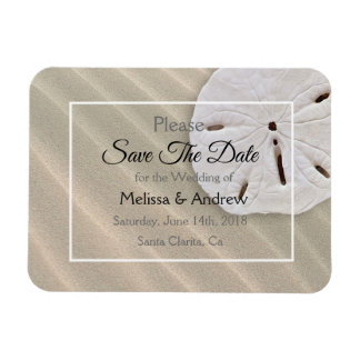 Sand Dollar Wedding Save the Date Magnet Magneet