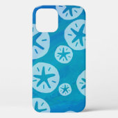 Sand Dollar White en Blue Pattern Case-Mate iPhone Case (Achterkant)
