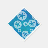 Sand Dollar White en Blue Pattern Servetten (Hoek)