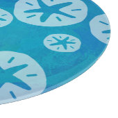 Sand Dollar White en Blue Pattern Snijplank (Hoek)