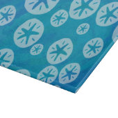 Sand Dollar White en Blue Pattern Snijplank (Hoek)