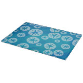 Sand Dollar White en Blue Pattern Snijplank (Hoek)