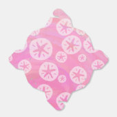 Sand Dollar White en roze Bedankdoosjes (Uitgevouwen)