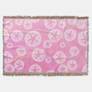 Sand Dollar White en roze Deken