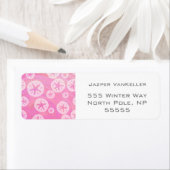 Sand Dollar White en roze Etiket (Insitu)