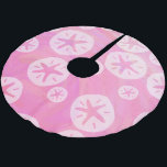 Sand Dollar White en roze Kerstboom Rok<br><div class="desc">Licht Roze op het Roze Zandloze Patroon met een roze Zand Dollar biedt ons originele ontwerp van verschillende afmetingen en dollars in een vlakke grafische stijl met onze handtekeningstructuur.Ons naadloze patroon maakt het voor u mogelijk om het ontwerp aan te passen en het formaat van de zanddollar te vergroten of...</div>