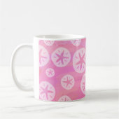 Sand Dollar White en roze Koffiemok (Links)