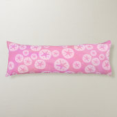 Sand Dollar White en Roze Lichaamskussen (Voorkant)