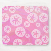 Sand Dollar White en roze Muismat (Voorkant)