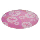 Sand Dollar White en roze Snijplank (Hoek)