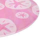 Sand Dollar White en roze Snijplank (Hoek)