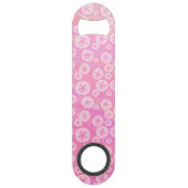 Sand Dollar White en roze Speed Flessenopener (Achterkant)