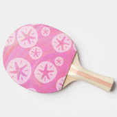 Sand Dollar White en roze Tafeltennisbatje (Zijkant)