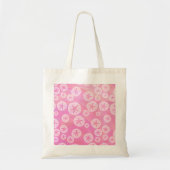 Sand Dollar White en roze Tote Bag (Voorkant)