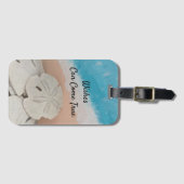 Sand Dollar Wishes  Bagagelabel (Voorkant (horizontaal))