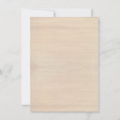 Sand Dollar Wood Beach Vows Jubileum Uitnodiging (Achterkant)