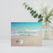 Sand Dollar zal je mijn Bridesmaid Kaart zijn (Staand voorkant)