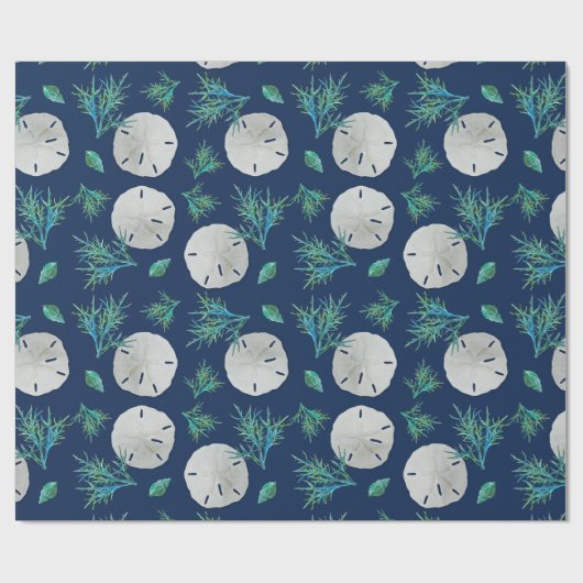Sand Dollar Zee Coral Cadeaupapier (Vlak)