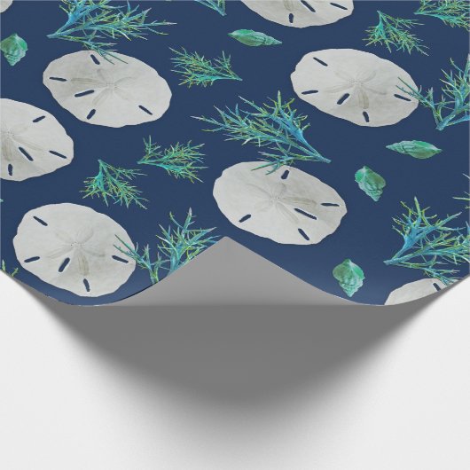 Sand Dollar Zee Coral Cadeaupapier (Hoek)