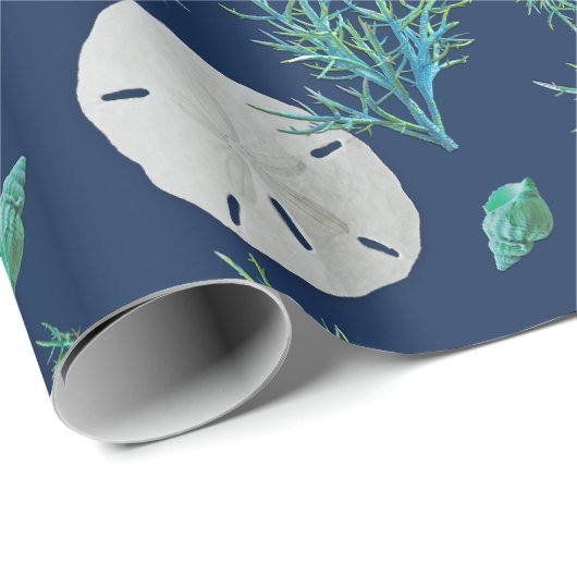 Sand Dollar Zee Coral Cadeaupapier (Rol Hoek)