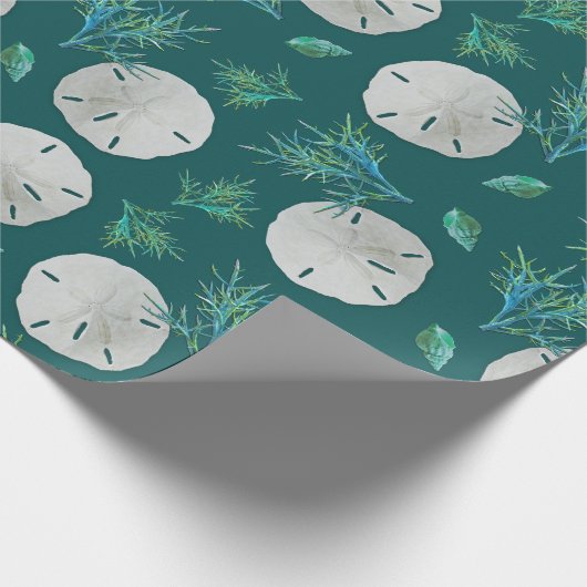 Sand Dollar Zee Coral Cadeaupapier (Hoek)